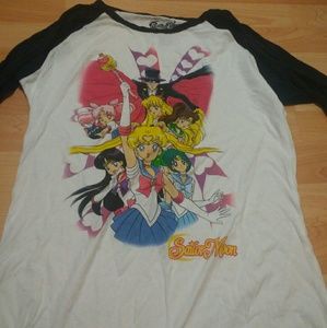 Hot Topic NWOT Sailor Moon and Scouts Jersey tee